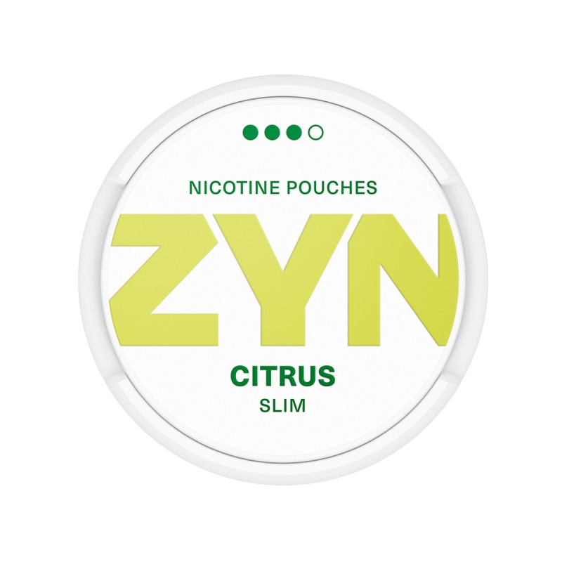 ZYN Slim Cítrico 9mg Bolsas de nicotina