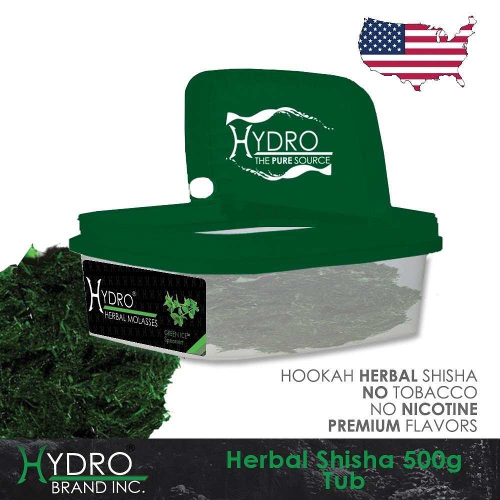 Hydro® Hookah Shisha Green Ice Sin Nicotina 500g