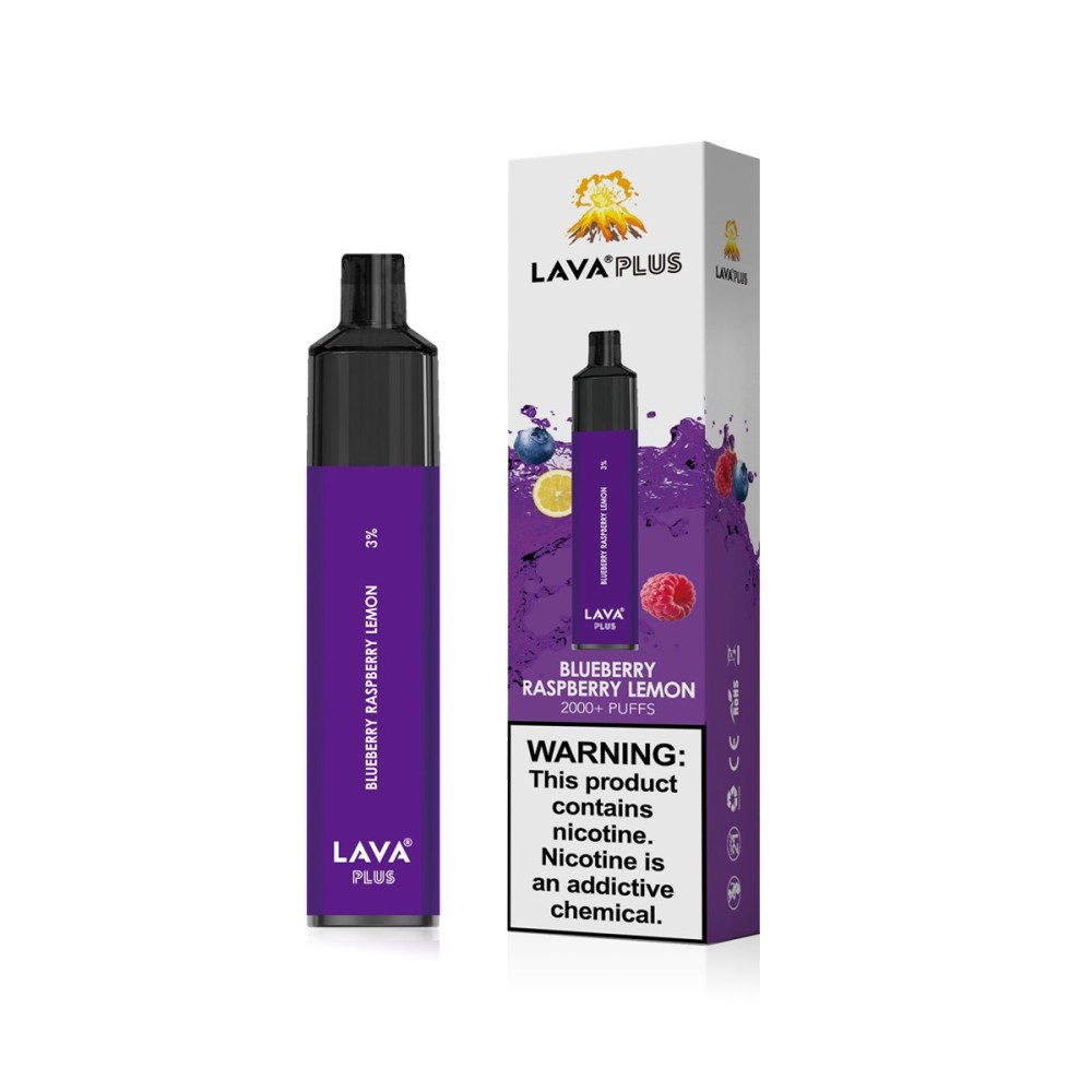 Vape desechable Lava Plus Arándano Frambuesa Limón 3%