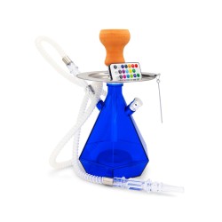 Hookah Prisma Plastica Color Azul