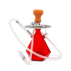 Hookah Prisma Plastica Color Rojo