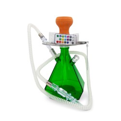 Hookah Prisma Plastica Color Verde