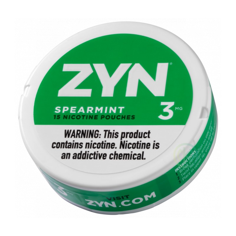 ZYN - Menta Verde 3mg Bolsas de nicotina sin tabaco